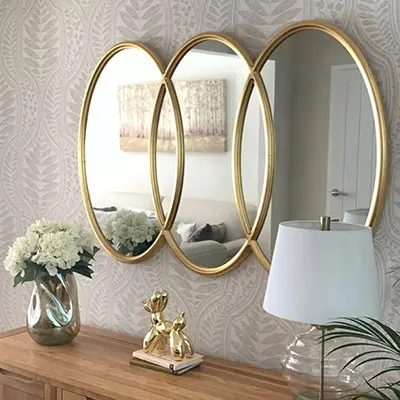 Творчески идеи за декориране на стени у дома - огледала